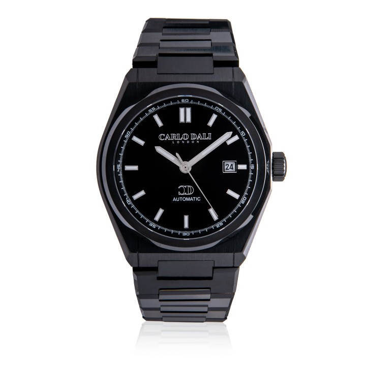 Carlos Dali "1888 Automatic" Total Black Metal Watch - Ανδρικό Ρολόι