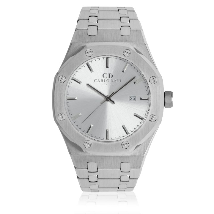 Carlos Dali Carlo Dali Royal Monaco Silver Watch - Ανδρικό Ρολόι