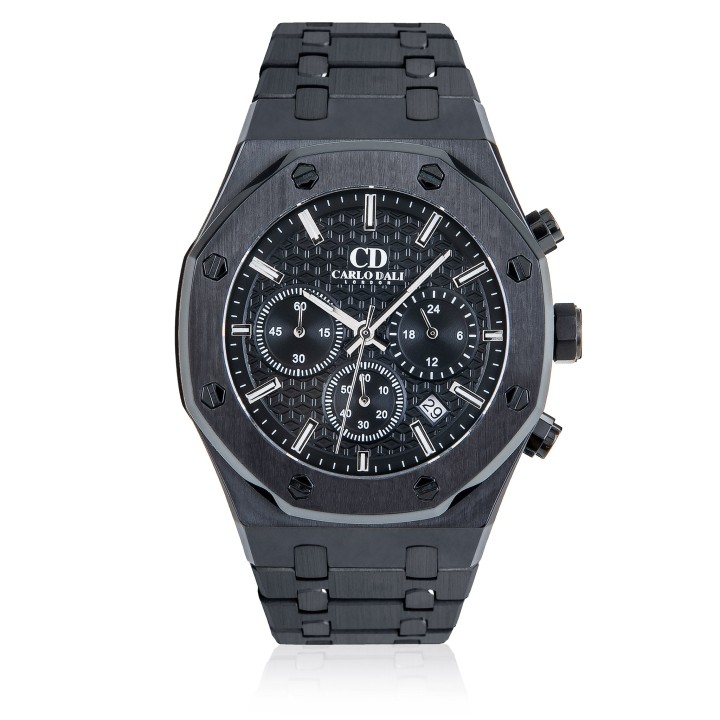 Carlos Dali Chronograph Total Black Watch - Ανδρικό Ρολόι