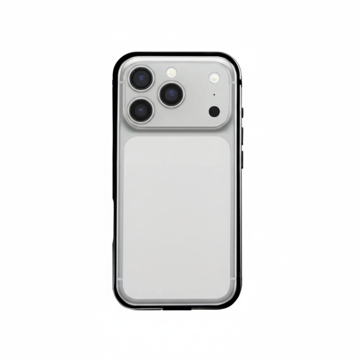 Rixus Crash Guard Metallic Bumper Case for iPhone 17 Pro Max Black