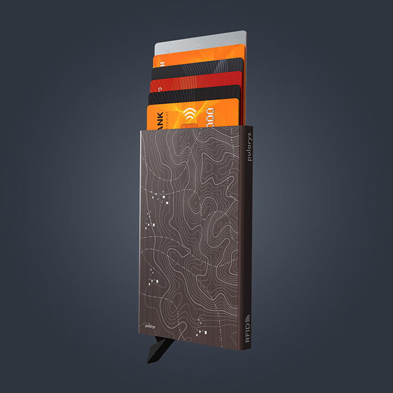 Pularys Zen Cards 192215502 Brown Topo-Graphic