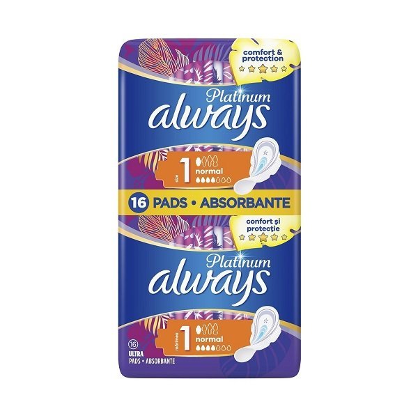 Always platinum 1 normal x16 pads