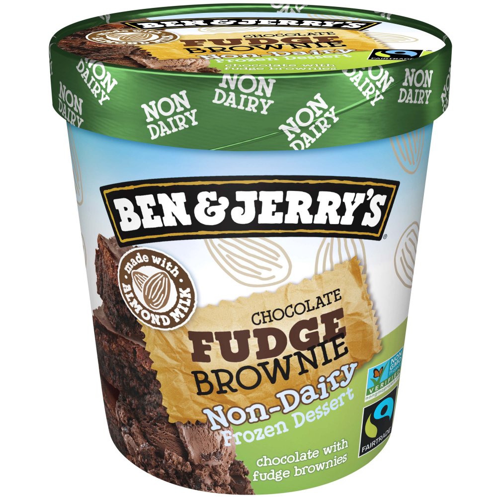 BEN&JERRY'S CHOCOLATE FUDGE BROWNIE. VEGAN NON DAIRY