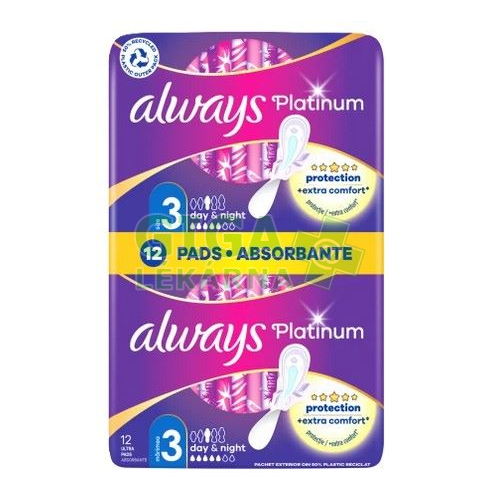 Always platinum 3 day & night x12 pads