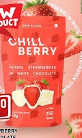 CHILL BERRY FROZEN FROZEN STRAWBERRY IN WHITE CHOCOLATE   150G