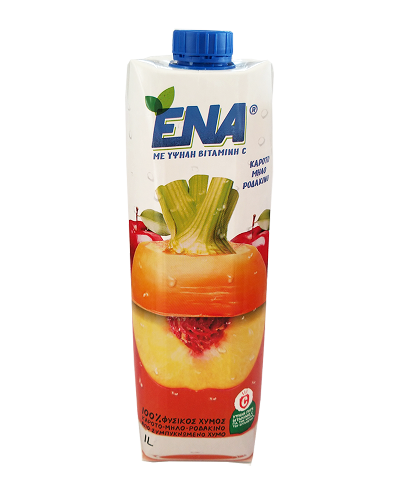ENA Carrot Apple & Peach Juice 1L