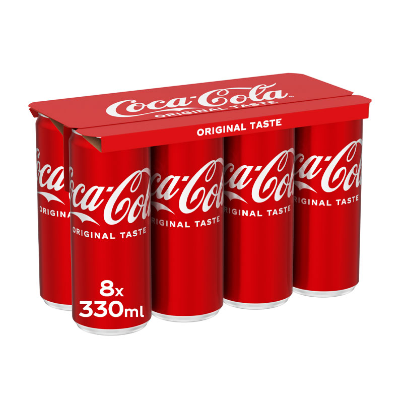 Coca Cola Original x8 Cans 330ML