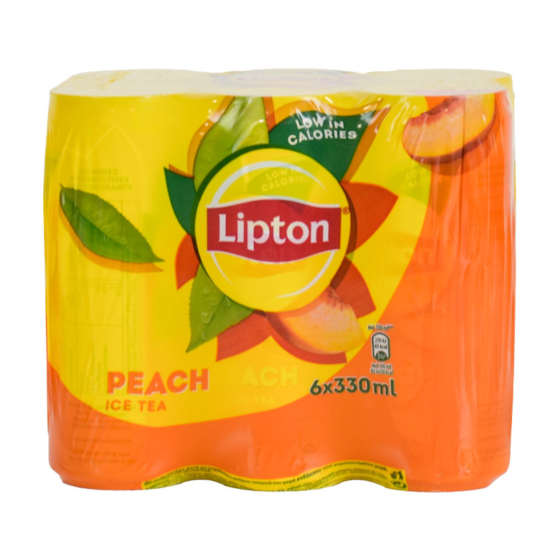 Lipton Peach x6 Cans 330Ml