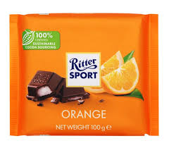 RITTER SPORT ORANGE 100G
