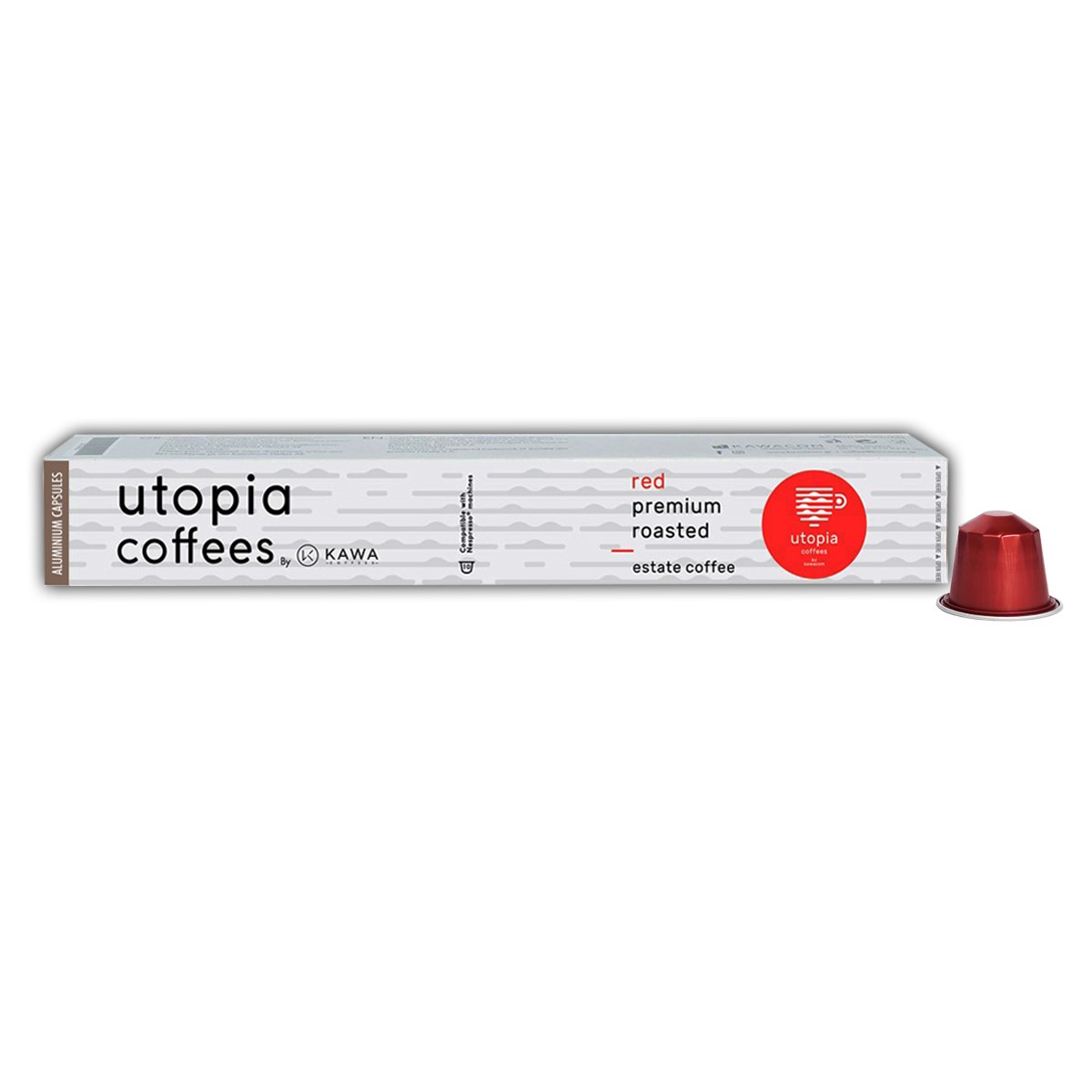 Utopia Espresso Red 10 Aluminium Capsules