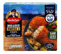 BIRDS EYE BREADED OMEGA 3 4 FISH FILLET