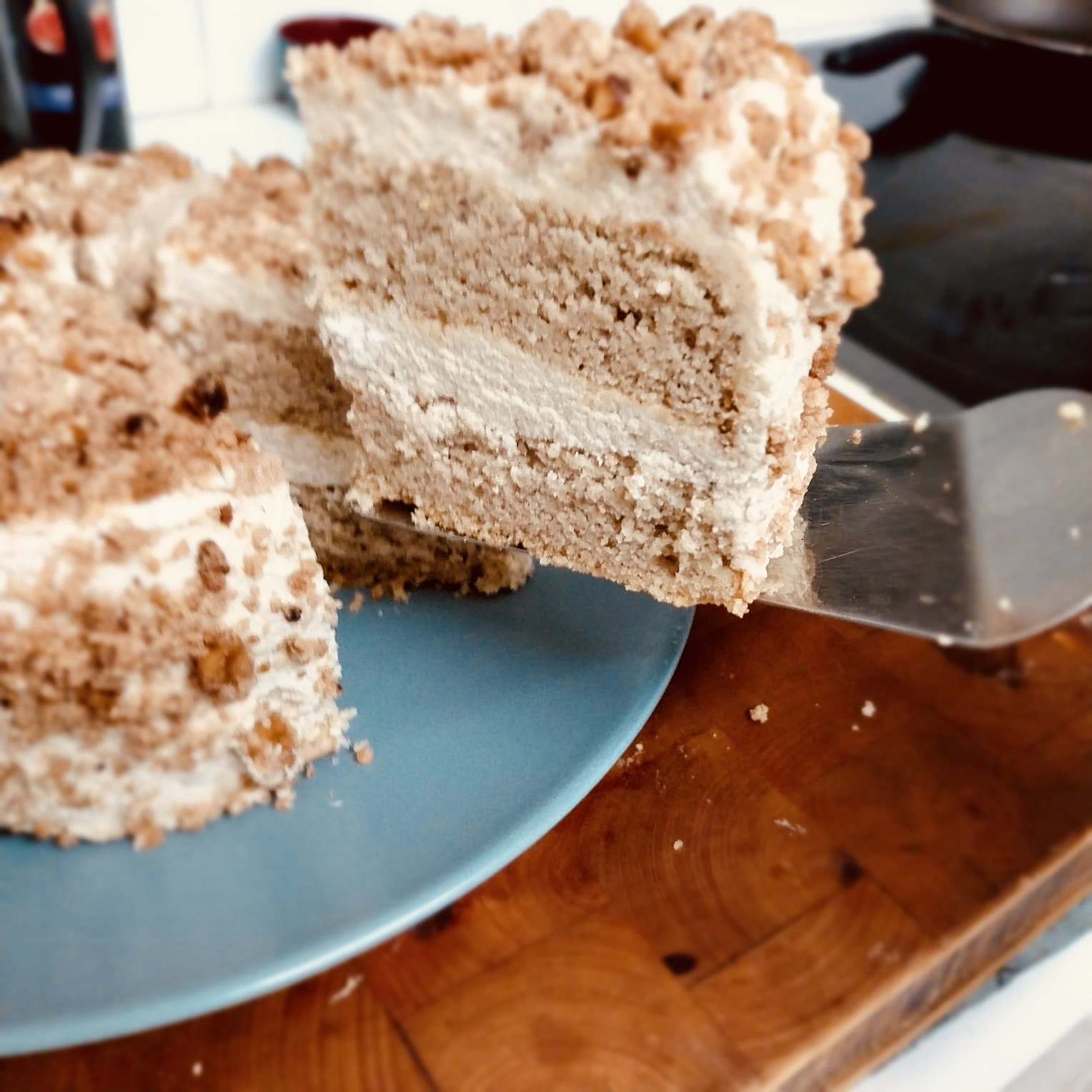 Keto Cinnamon Coffee Cream Cheese Cake