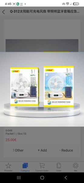 Solar powered and recharchable fan radio and light all in one