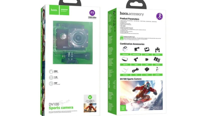 Waterproof sports camera