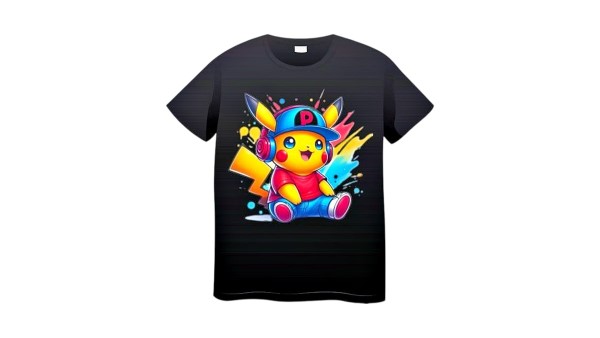 Pikachu Tshirt 3-4 size Black