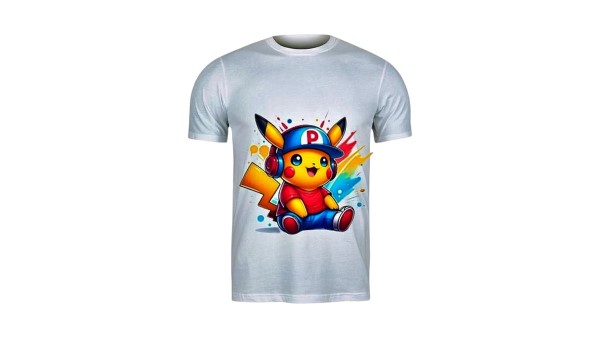 Pikachu Tshirt 5-6 size White