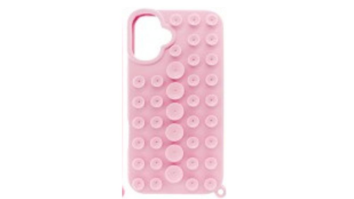Light pink Suction cup soft cover case 15
