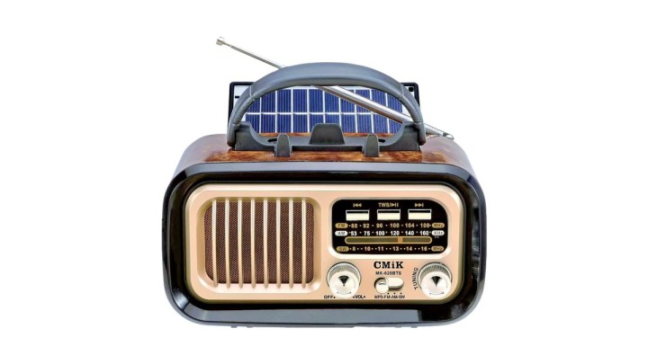 Retro Solar Radio Speaker Bluetooth with FM/AM/SW – Portable Vintage Speaker .