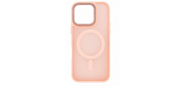Peach Transparent MagSafe iPhone Case with Camera Protection iphone 16promax