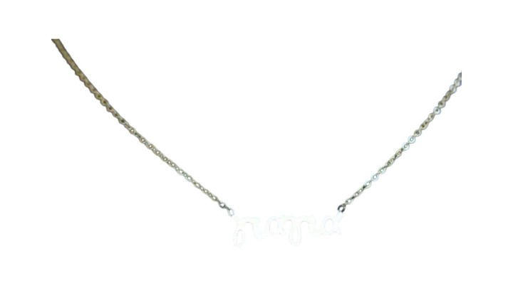 "γιαγια" Silver stainlesteel Necklace