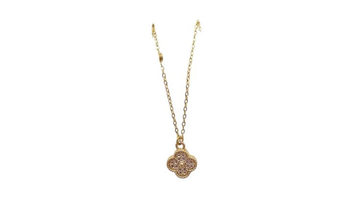 ✨ Gold Clover Necklace – Stainless Steel