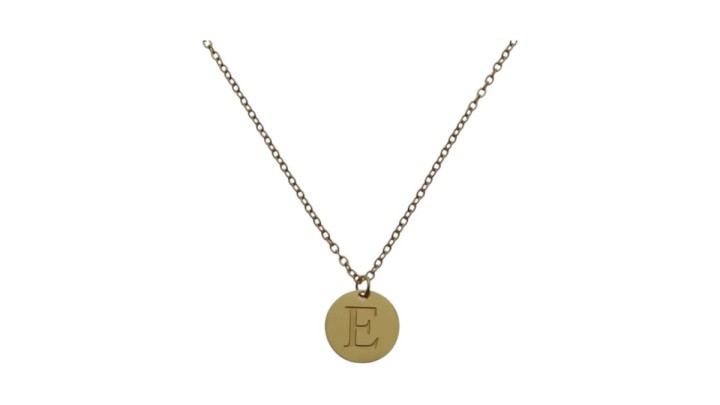 Initial "E"💫 Gold Stainless Steel Initial Necklace – Letter E | Personalized Jewelry