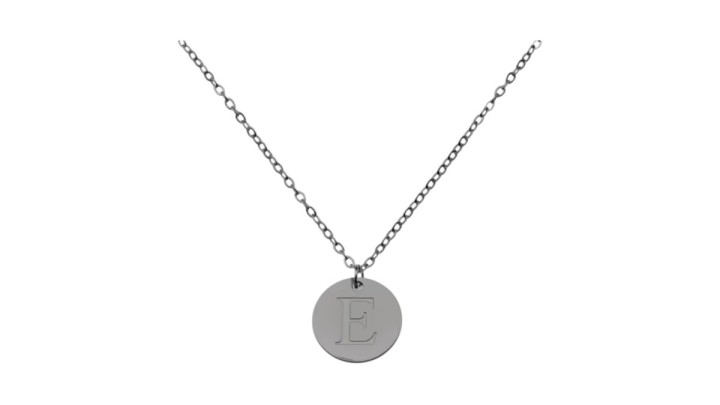 Initial "E"✨ Stainless Steel Initial Necklace | Personalized Letter E Pendant for Women & Men