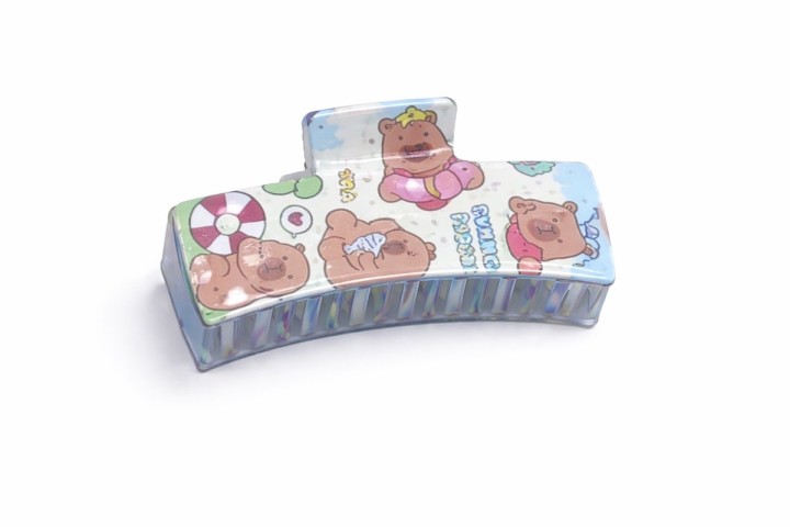 Capybara Kids Hair Clip – Rectangular 9cm