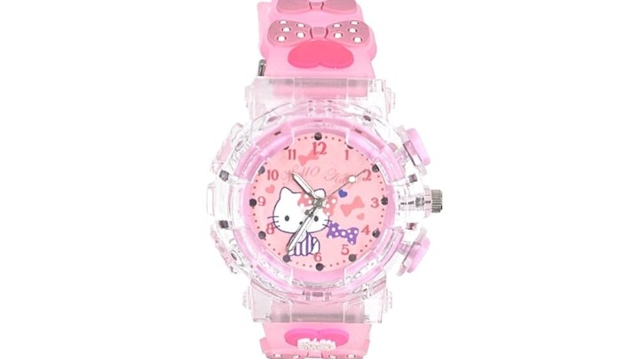 Hello Kitty Kids Wristwatch – Pink, Durable, with 3D Strap Design