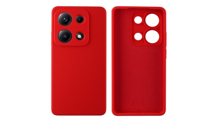 Red Silicone Case for redmi note 13 4g Slim & Protective