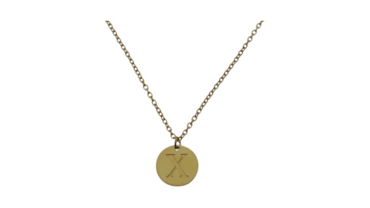 Initial "X"💫 Gold Stainless Steel Initial Necklace – Letter X | Personalized Jewelry