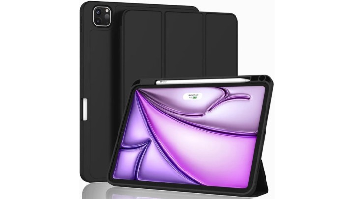 Smart Magnetic Leather Case for iPad Air 13" (2024/2025) – Black