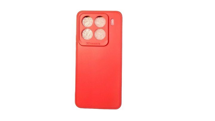 Red Silicone Case for redmi mi 15 Pro Slim & Protective