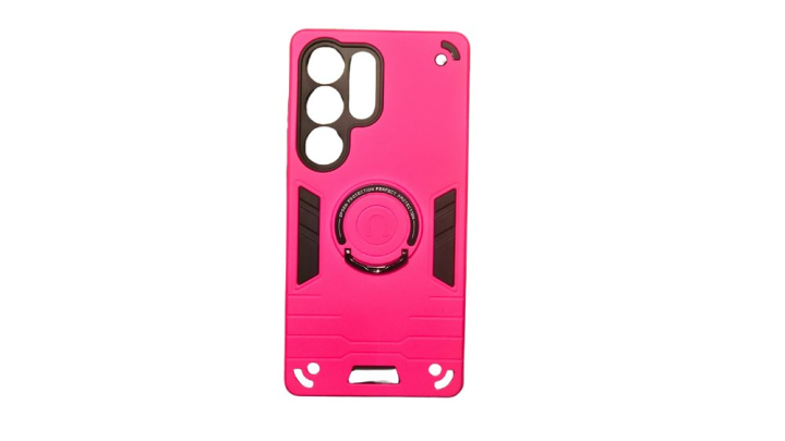 Fuxia Rugged Armor Samsung S25 Ultra Case with Kickstand Ring