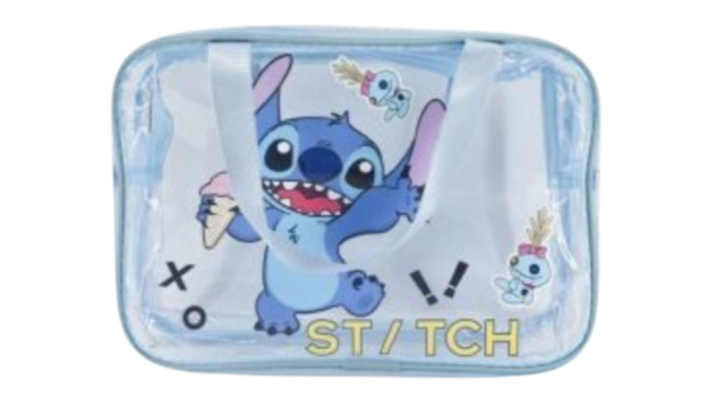 Stitch Transparent Bag – Blue Ice Cream Design | Cute Kids Tote