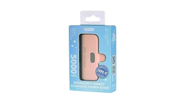 Emergency direct power bank Type-C Pink colour