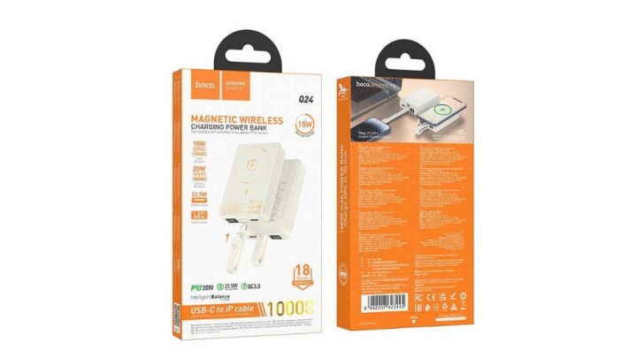 Magnetic wireless charging powr bank 10000mah