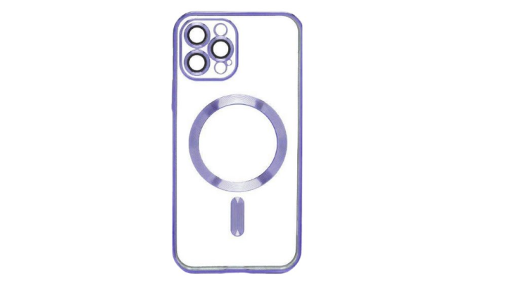MagSafe Clear iPhone Case with purple Edge – Slim, Protective Iphone 13pro