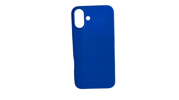 Blue Silicone Shockproof iPhone 16+ Case