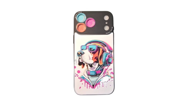 Cool Dog – iPhone 17 pro Case with Glitter Camera Protectors