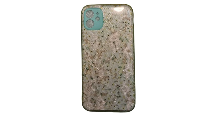 Light blue Floral Silicone Shockproof iPhone 11 case