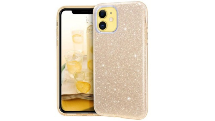 Gold Double layer & glitter hard cover 16promax