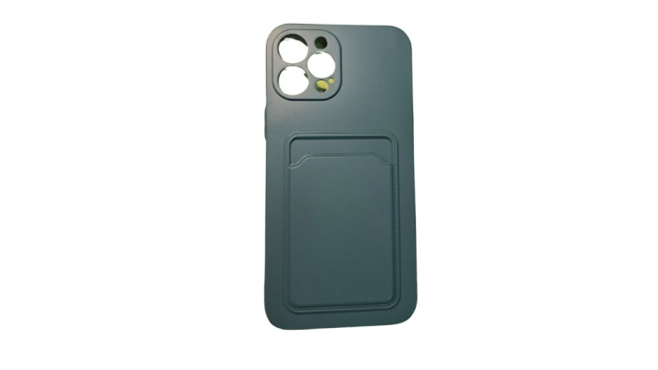 Dark green Phone Case with Card Holder – Shockproof, Slim & Stylish
