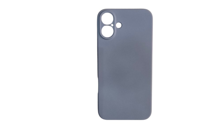 Grey Silicone Shockproof iPhone 16+ Case