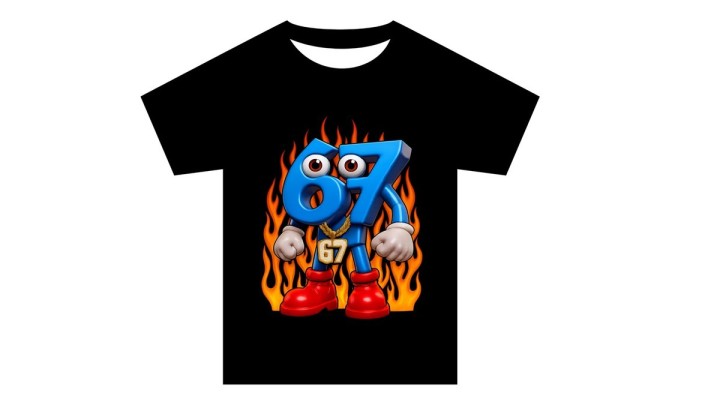 Viral Six Seven T-shirt 5-6 Size