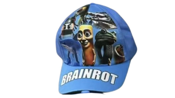 Brainrot Cap – Funny Meme Hat with Shark, Frog, Sahur & More