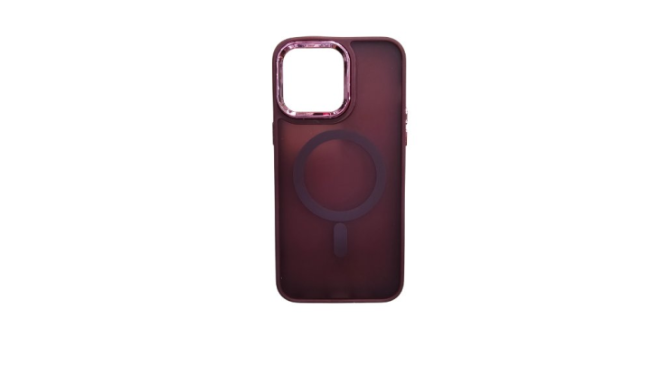 Burgundy MagSafe Slim Phone Case – Stylish & Protective 14promax