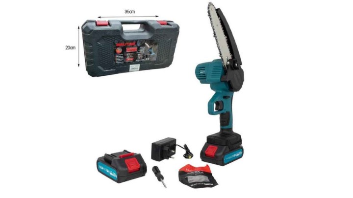 Rechargeable Mini Chainsaw 24V – With Case & Accessories