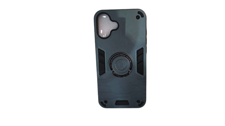 Turqoise Rugged Armor iPhone 16+ Case with Kickstand Ring