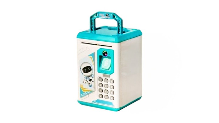 Blue Electronic Password Piggy Bank – Secure Coin Bank for Kids
